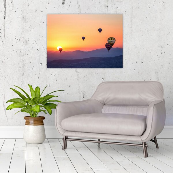 Obraz balonów na ogrzane powietrze (70x50 cm)