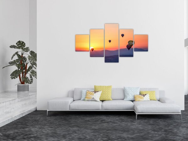 Obraz balonów na ogrzane powietrze (125x70 cm)