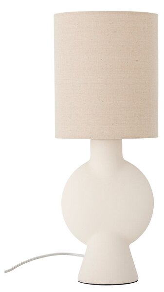 Beżowa lampa stołowa z tekstylnym kloszem (wysokość 54,5 cm) Sergio – Bloomingville