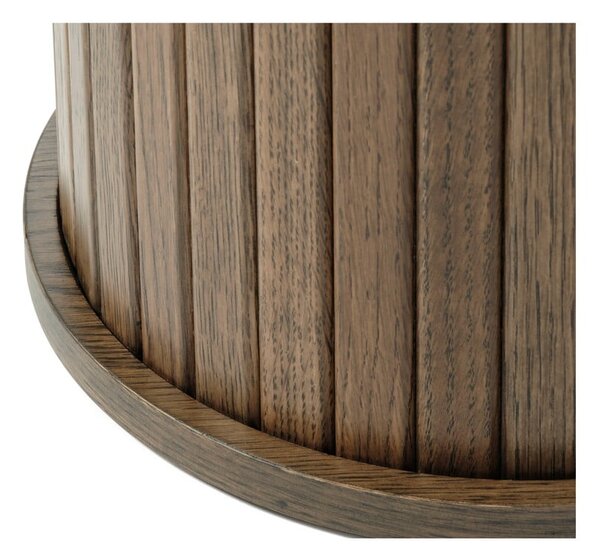 Okrągły stolik w dekorze dębu ø 50 cm Nola – Unique Furniture