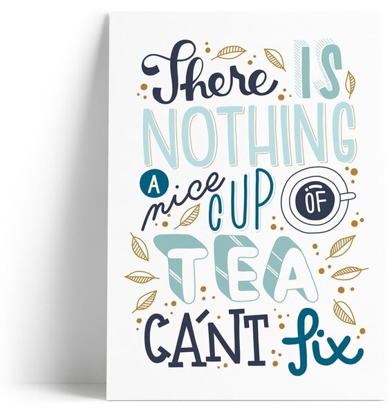 Kartka z nadrukiem A Nice Cup of Tea Printintin, format A4