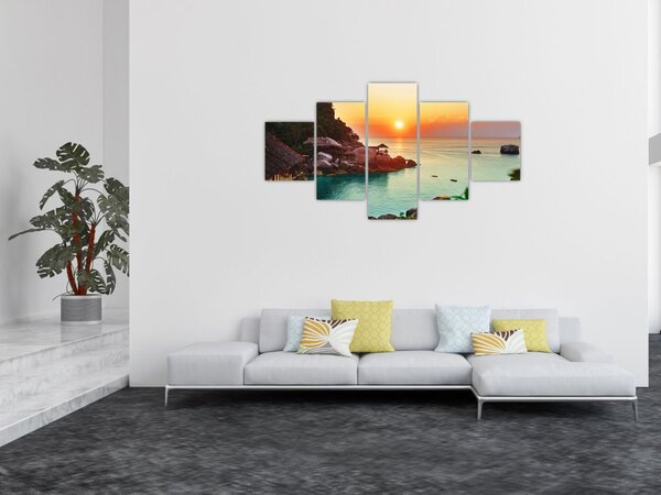 Obraz pięknej plaży (125x70 cm)