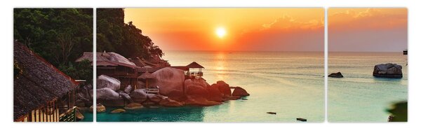 Obraz pięknej plaży (170x50 cm)