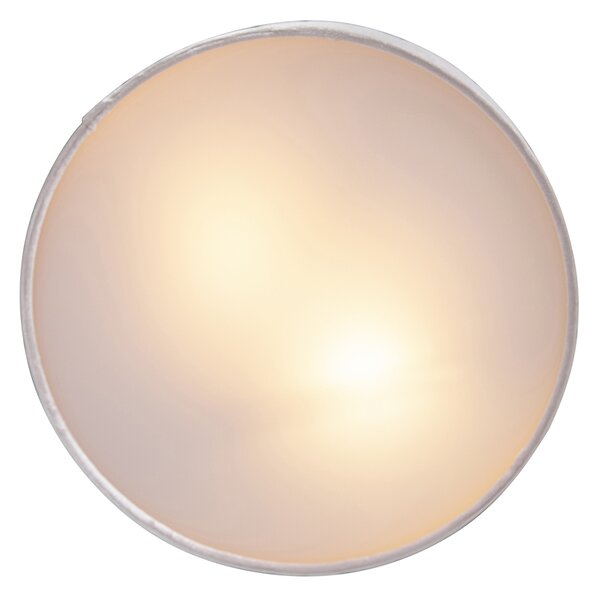 Nowoczesna lampa sufitowa różowa 30 cm ze złotym wnętrzem - Drum