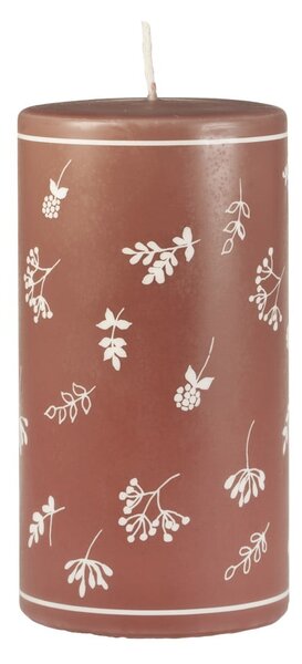 Brązowa świeczka Unipar Fleur, 87 h