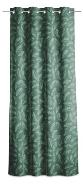 Zielona aksamitna zasłona 140x250 cm Calm – Restilo