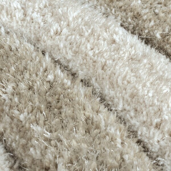 Beżowy dywan tkany ręcznie z włókien z reyklingu 120x170 cm Velvet – Flair Rugs