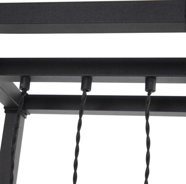Inteligentna lampa stojąca czarna 3-światłowa w tym Wi-Fi G95 - Big Cage
