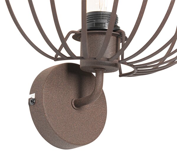 Designerska lampa ścienna rdzawobrązowa 30 cm - Johanna