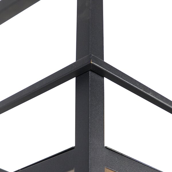 Inteligentna lampa wisząca czarna z półką duża 4-światłowa w tym Wifi G95 - Cage Rack