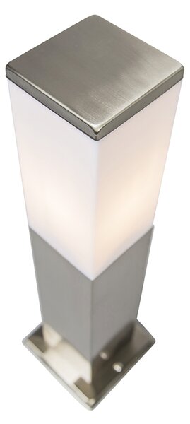 Inteligentna lampa zewnętrzna 45 cm stal z Wi-Fi P45 - Malios