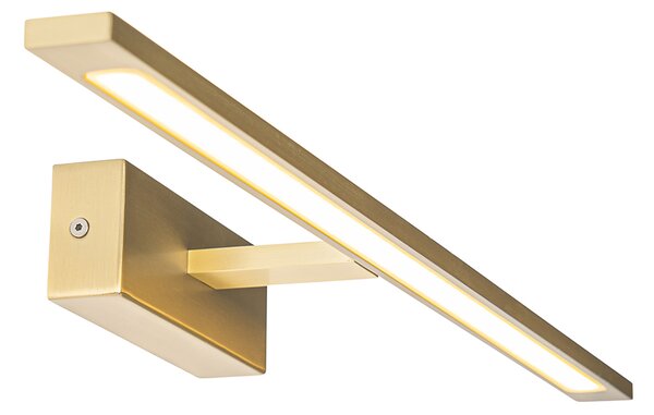 Lampa ścienna mosiądz 62 cm w tym LED IP44 - Jerre