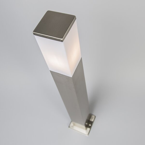 Inteligentna lampa zewnętrzna 80 cm stal z WiFi P45 - Malios