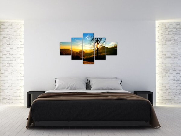 Obraz wschodu słońca (125x70 cm)