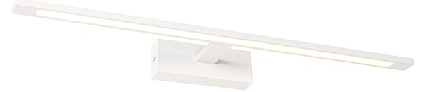 Lampa ścienna biała 62 cm z wbudowanym LED IP44 - Jerre