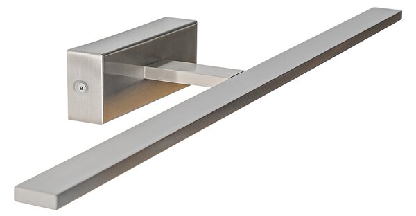 Stalowa lampa ścienna 62 cm z LED IP44 - Jerre