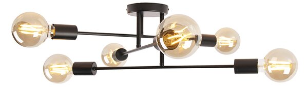 Inteligentna lampa sufitowa czarna 6-świateł z Wi-Fi G95 - Sydney