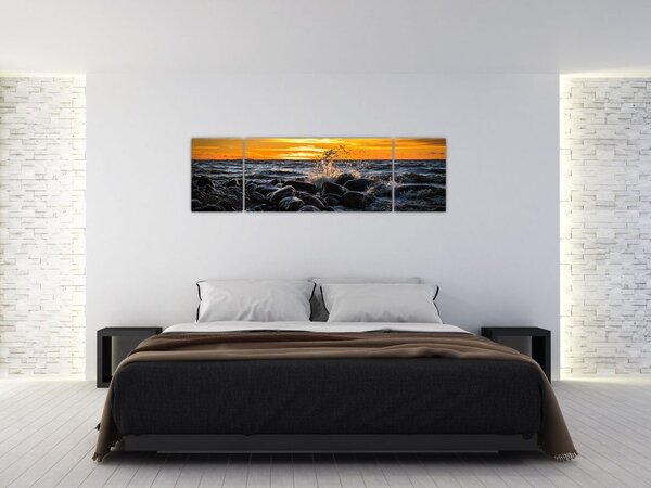 Obraz fal morskich (170x50 cm)