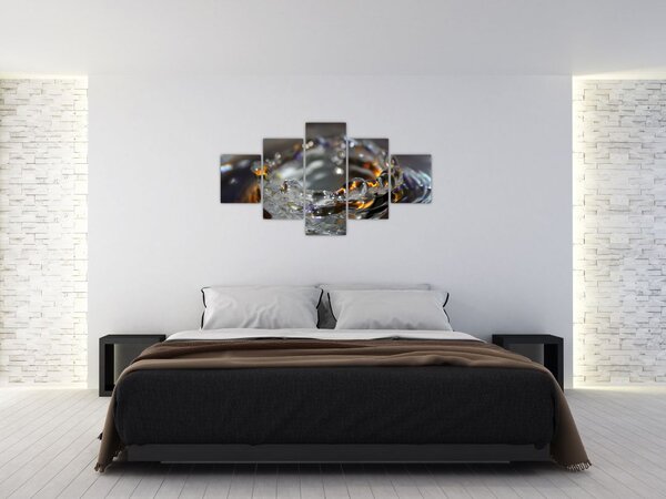 Obraz bransoletki z kropel wody (125x70 cm)
