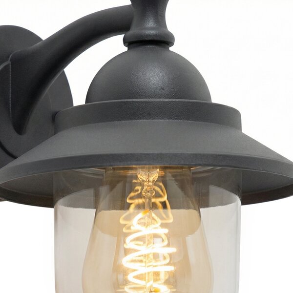 Inteligentna lampa ścienna zewnętrzna ciemnoszara z WiFi ST64 - Oxford