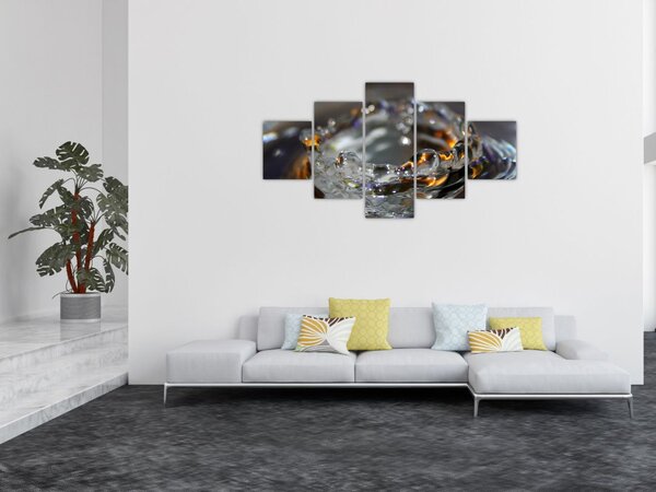 Obraz bransoletki z kropel wody (125x70 cm)