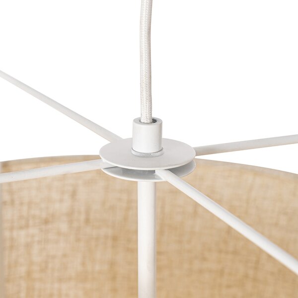 Designerska lampa wisząca beżowa - Rich