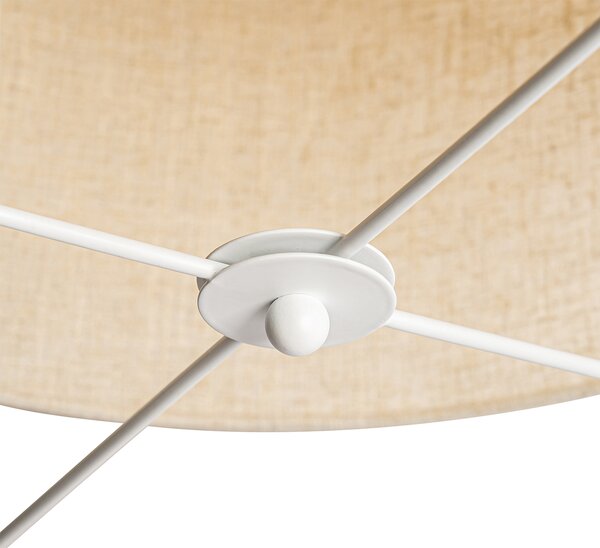 Designerska lampa wisząca beżowa - Rich