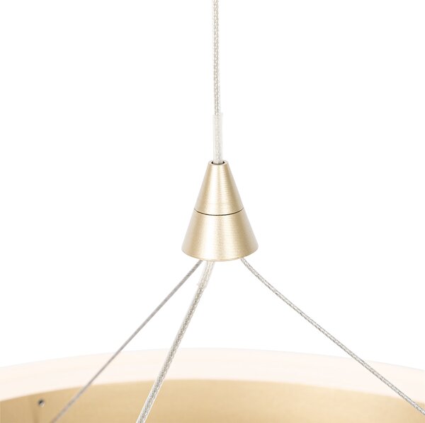 Lampa wisząca mosiężna 30 cm z LED 3-stopniowy ściemniacz - Lyani