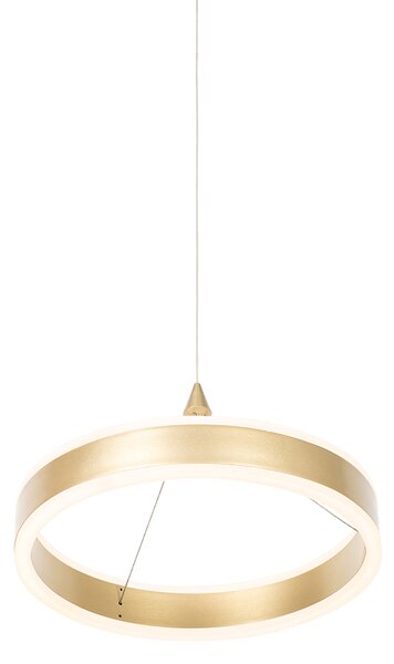 Lampa wisząca mosiężna 30 cm z LED 3-stopniowy ściemniacz - Lyani
