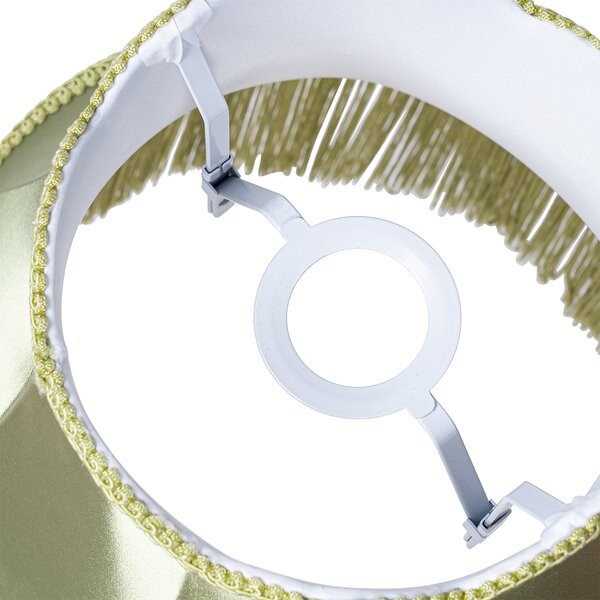 Abażur materiałowy zielony 30 cm - Granny