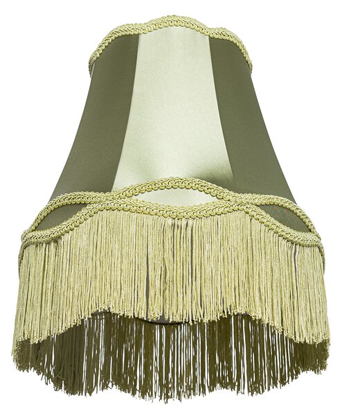 Abażur materiałowy zielony 30 cm - Granny