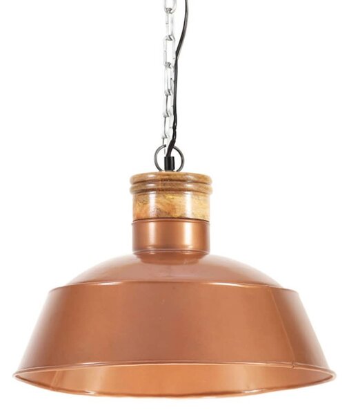Industrialna lampa wisząca, 42 cm, miedziana, E27