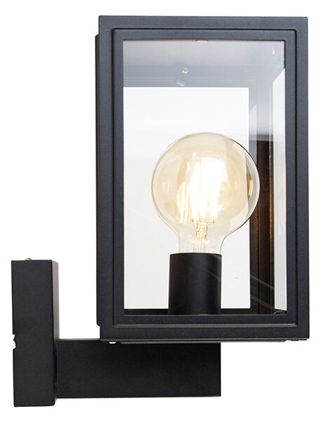 Inteligentna rustykalna lampa ścienna czarna z WiFi G95 - Sutton Up