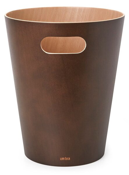 Brązowy biurowy kosz na śmieci 7,5 l Woodrow – Umbra