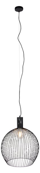 Inteligentna okrągła lampa wisząca czarna 50 cm w tym Wifi G95 - Dos