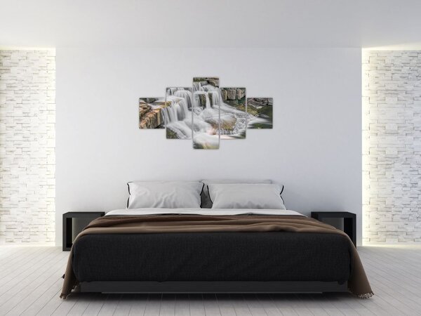 Obraz wodospadów (125x70 cm)