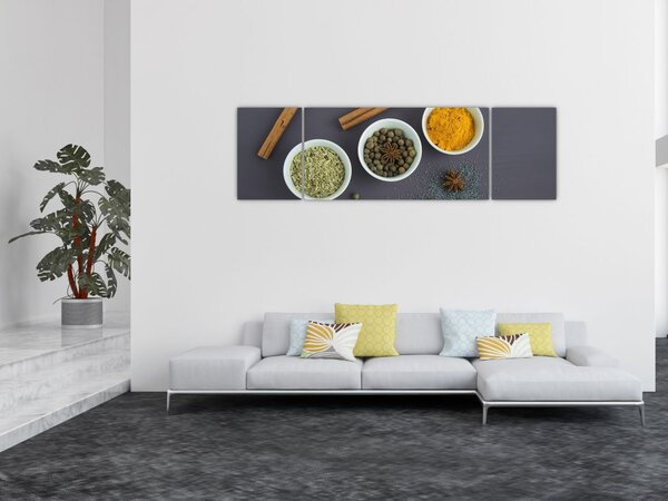 Obraz - przyprawy (170x50 cm)