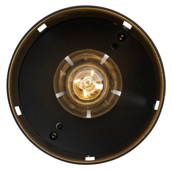 Designerska lampa sufitowa czarna - Yana