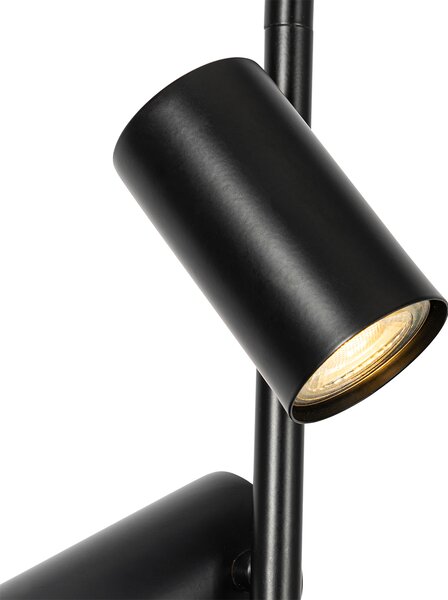 Lampa wisząca czarna z włącznikiem nożnym 3-światłowa - Jeana Luxe