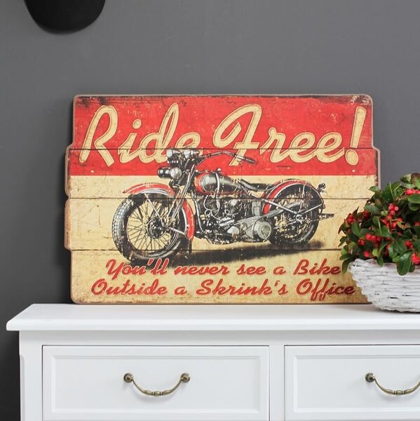 Dekoracyjna tablica "Ride free"