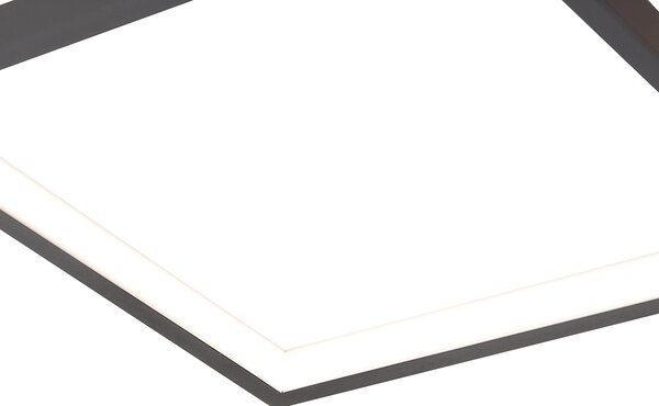 Lampa sufitowa czarna w komplecie z LED 3-stopniowy ściemniacz 5-świateł - Lejo