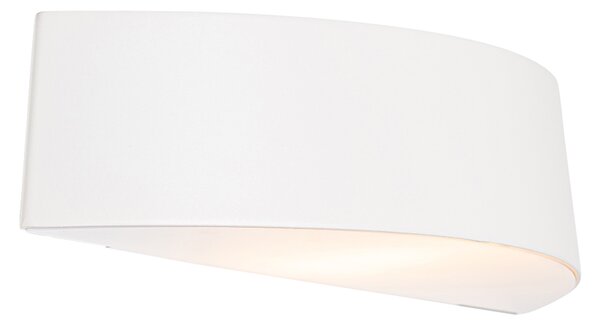 Nowoczesna lampa ścienna zewnętrzna biała IP44 - Caz