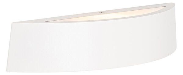 Nowoczesna lampa ścienna zewnętrzna biała IP44 - Caz