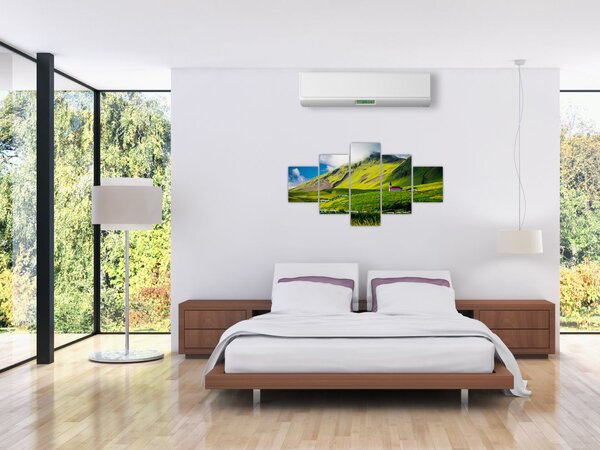 Obraz górskiego krajobrazu (125x70 cm)