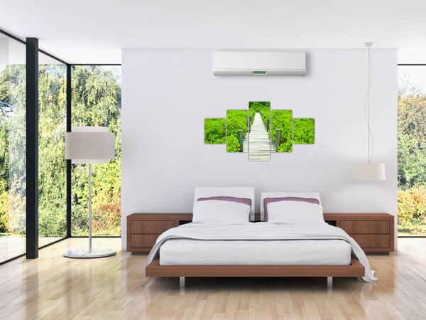 Obraz - drewniany chodnik (125x70 cm)
