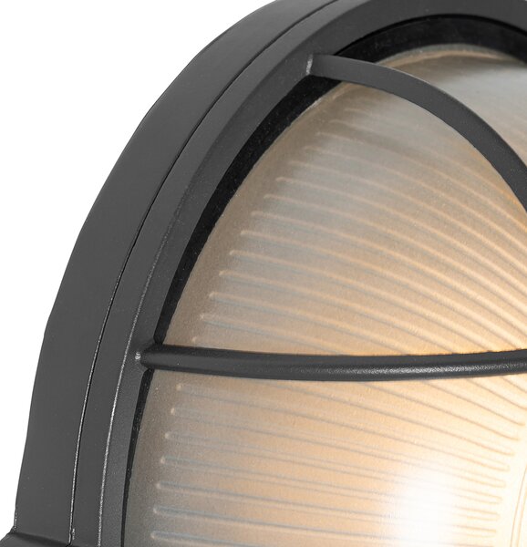 Industrialna lampa ścienna zewnętrzna ciemnoszara IP44 - Hanneke