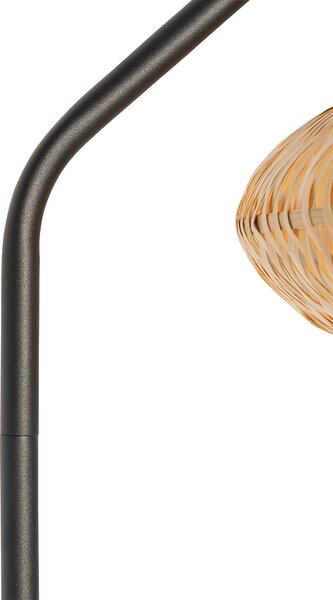 Orientalna lampa podłogowa bambusowa - Ostrava