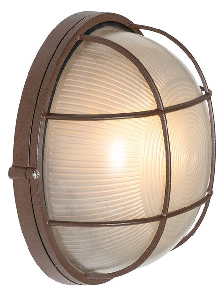 Industrialna lampa ścienna zewnętrzna rdzawo-brązowa IP44 - Hanneke