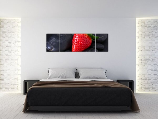 Obraz - truskawka (170x50 cm)