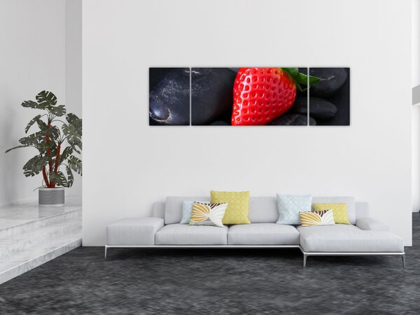 Obraz - truskawka (170x50 cm)